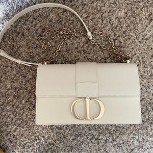Brand New Dior 30 Montaigne Chain Flap Bag Leather